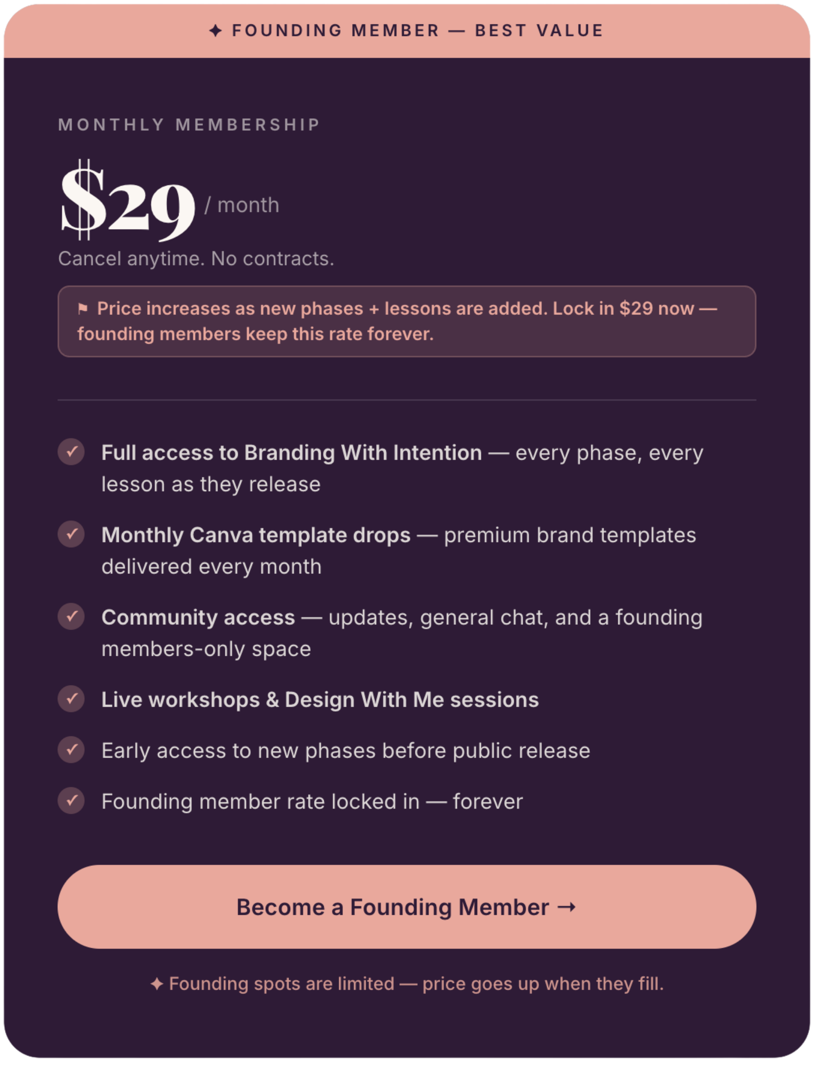 Become a founding member